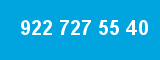 922 727 55 40 922 727 55 40